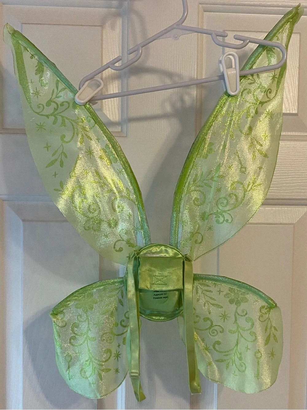Disney Store Tinker Bell Costume Dress + Fairy Wings Girls Size 5/6